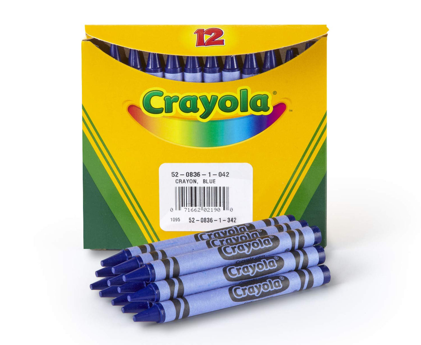 Crayola Crayons, Blue, Single Color Crayon Refill, 12 Count Bulk Crayons, School Supplies