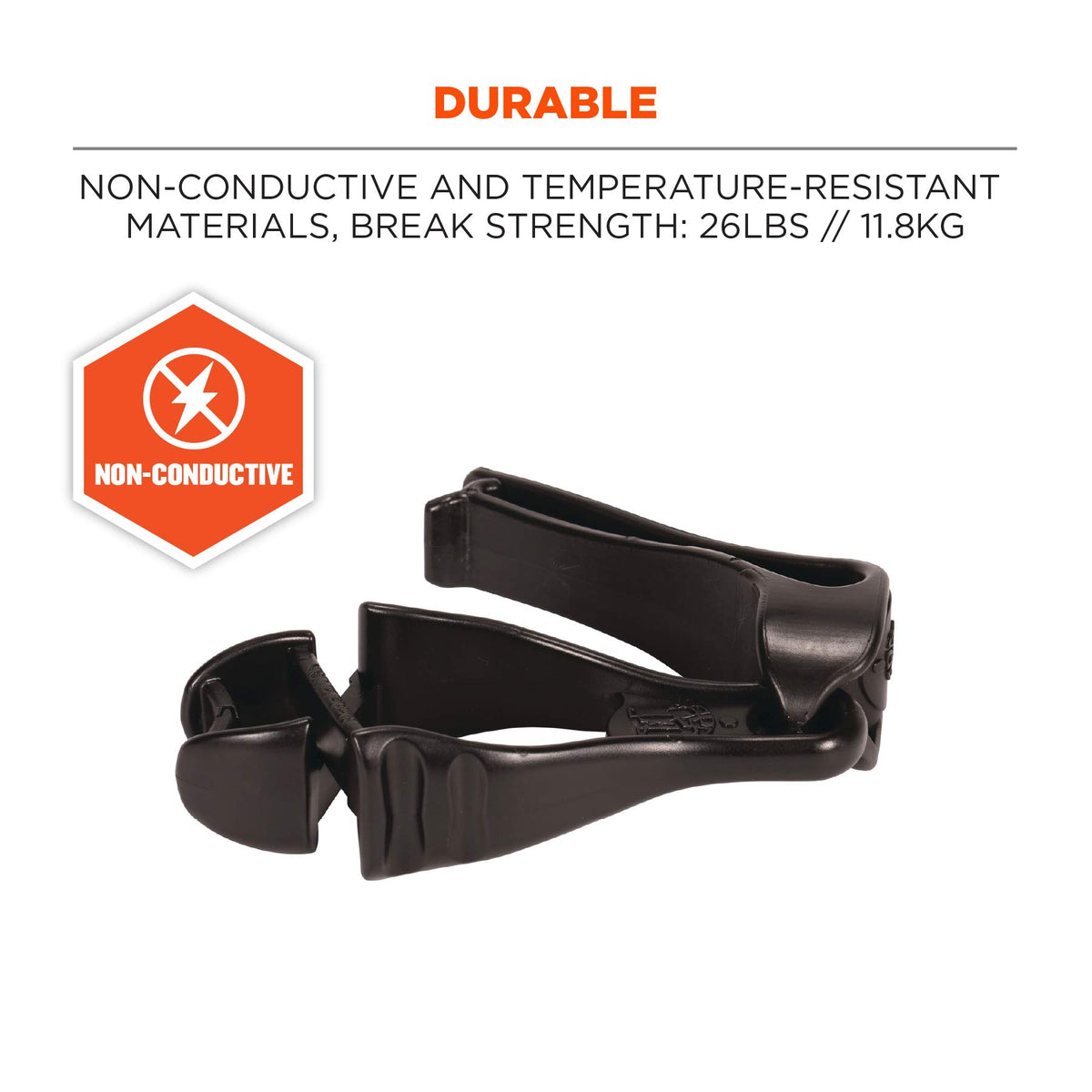 Ergodyne Squids 3405 Glove Clip Holder - Belt Clip,Black