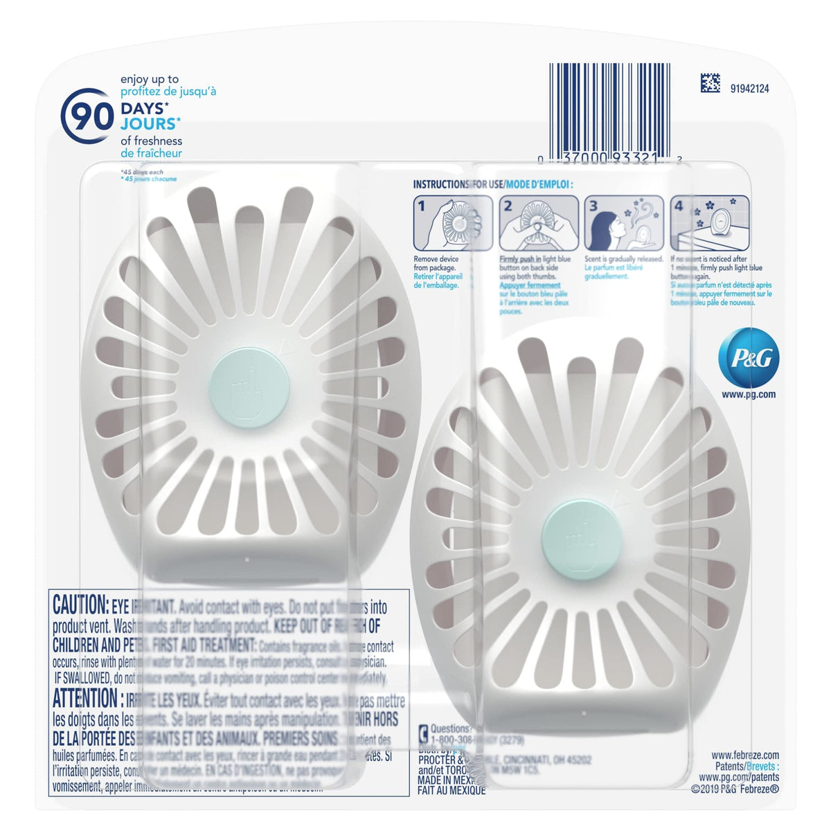 Febreze® Small Spaces Air Fresheners, Wild Berries, 0.5 Oz, Pack Of 2 Air Fresheners