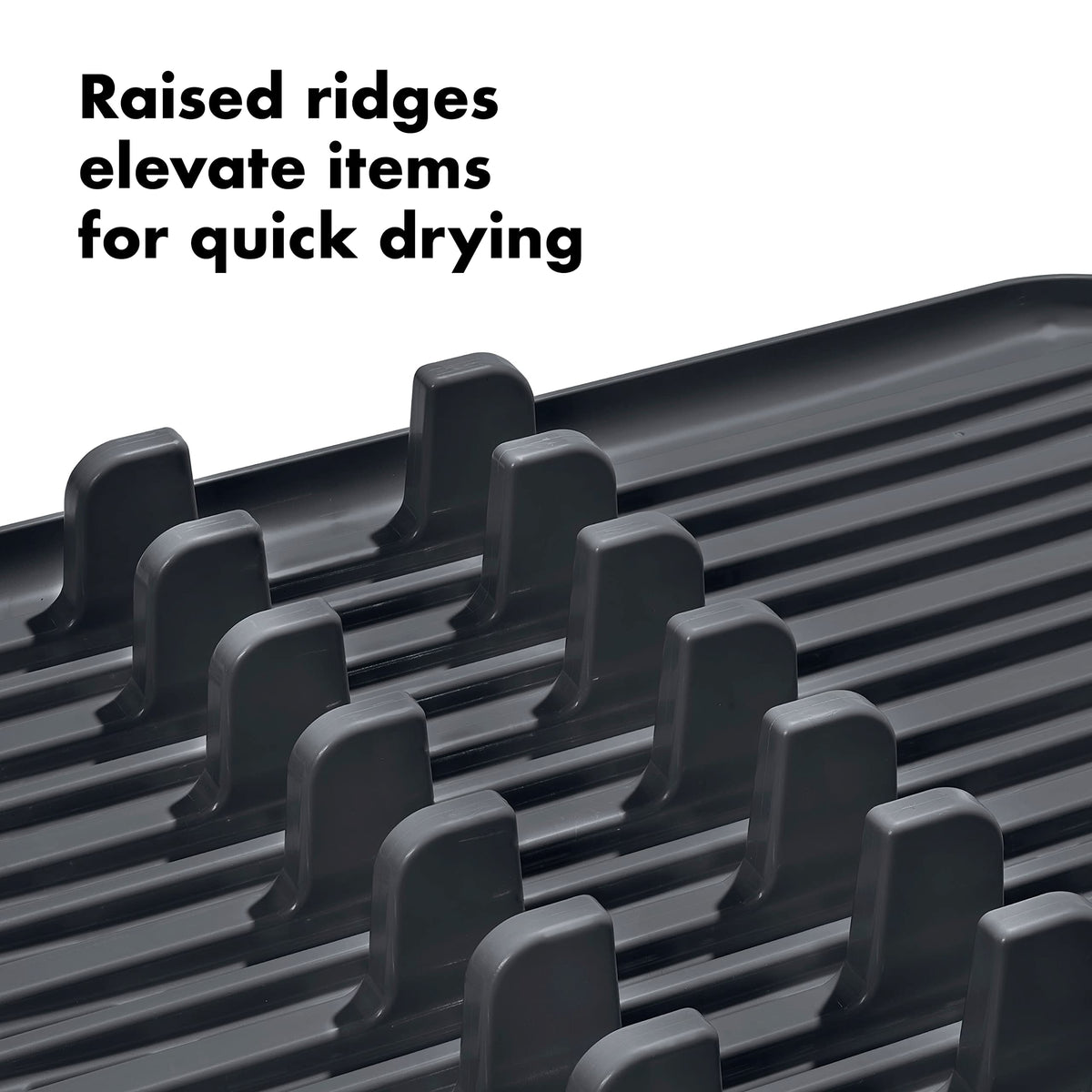 OXO Good Grips Aluminum Dish Rack, Gray