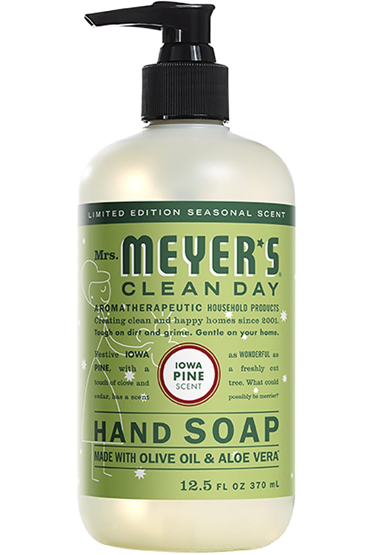 Mrs. MEYER'S Kitchen Set, Dish Soap, Hand Soap, and Multi-Surface Cleaner, 3 CT (Iowa Pine)