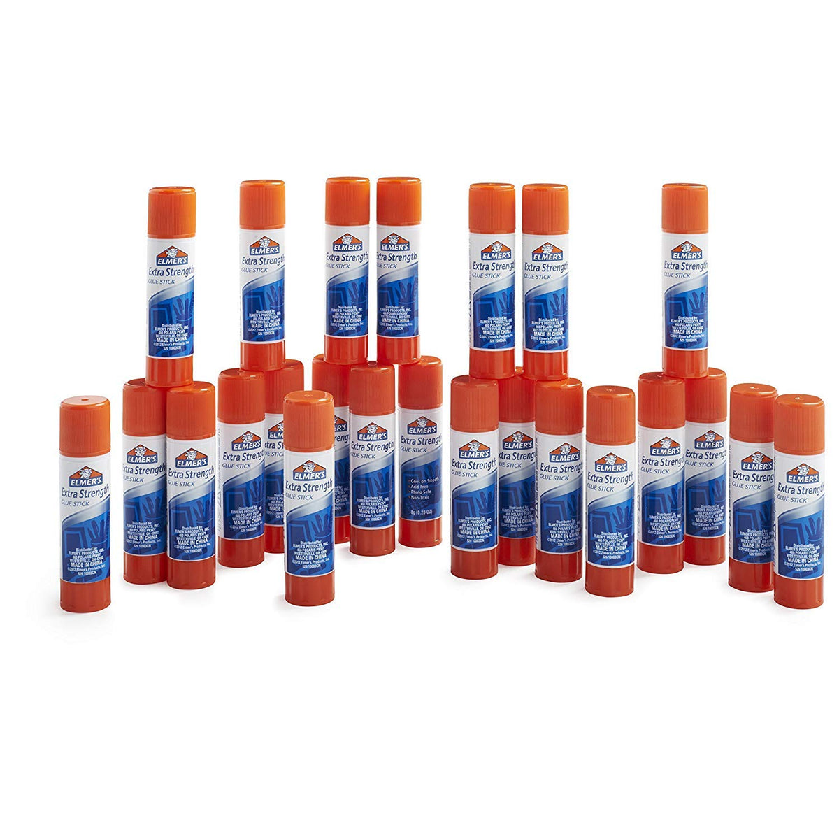 Elmer's Extra Strength Glue Sticks, Washable, 8 Grams, 24 Count