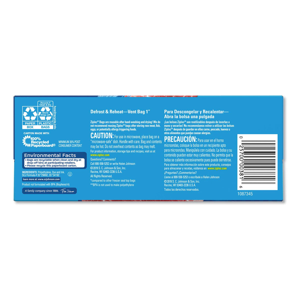 Ziploc Freezer Bag, Quart Value Pack, 40-Count (Pack of 9)