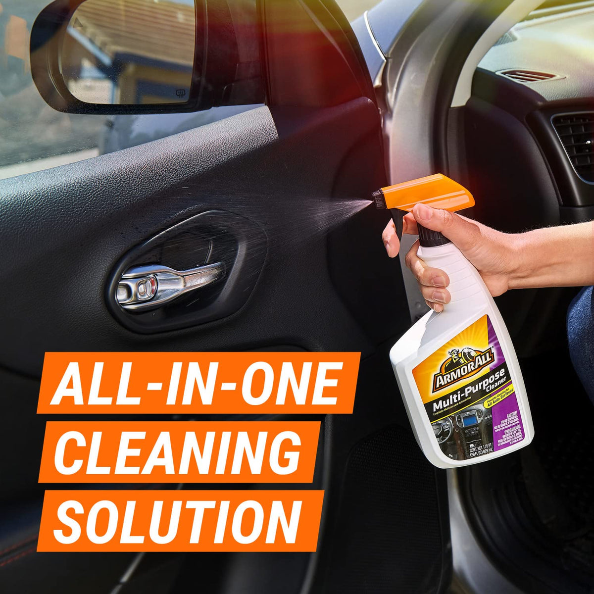 Armor All Multi Purpose Cleaner, All Purpose Car Cleaner for All Auto Surfaces, 28 Fl Oz