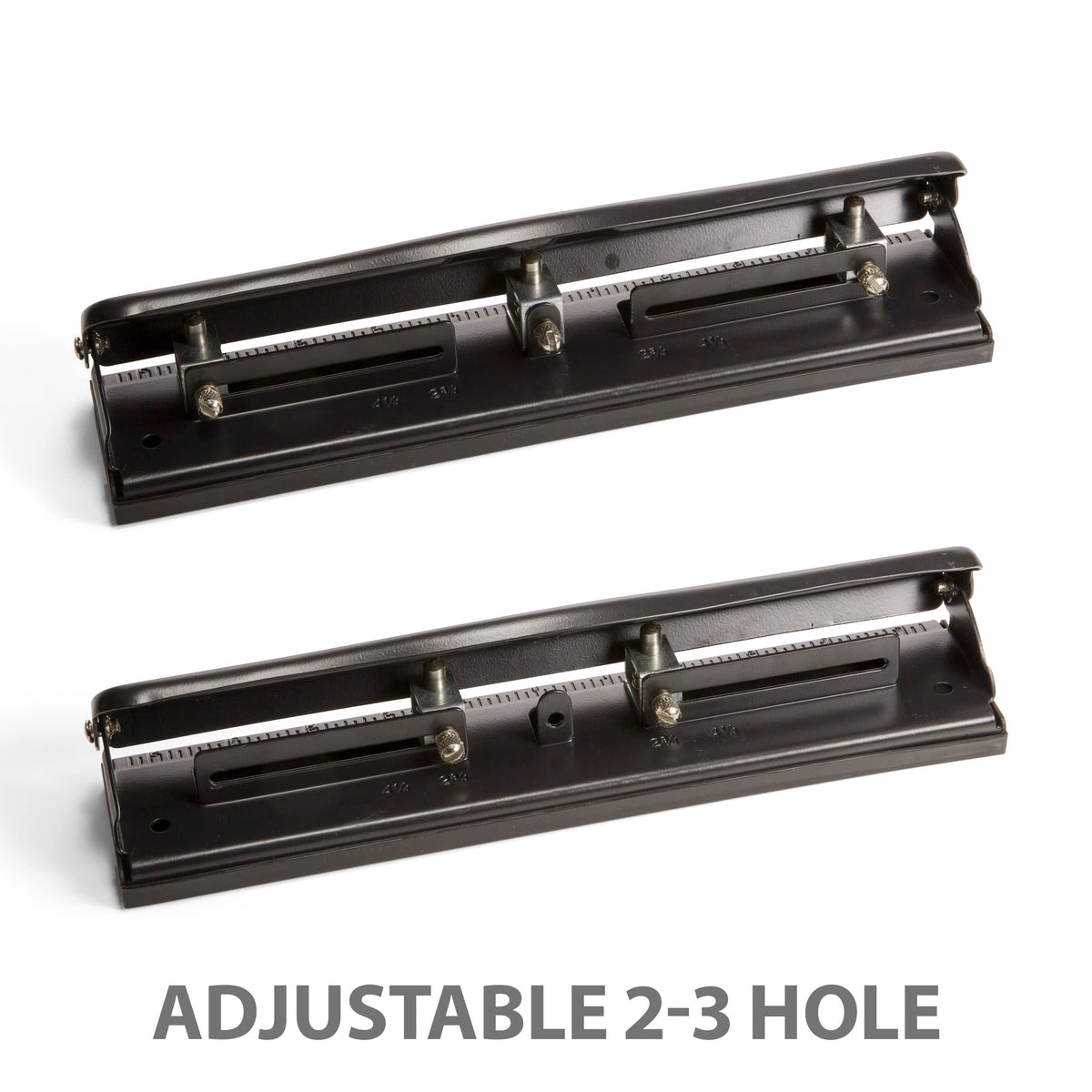 Officemate Adjustable Three Hole Punch, 11 Sheet Capacity, Black (90095)