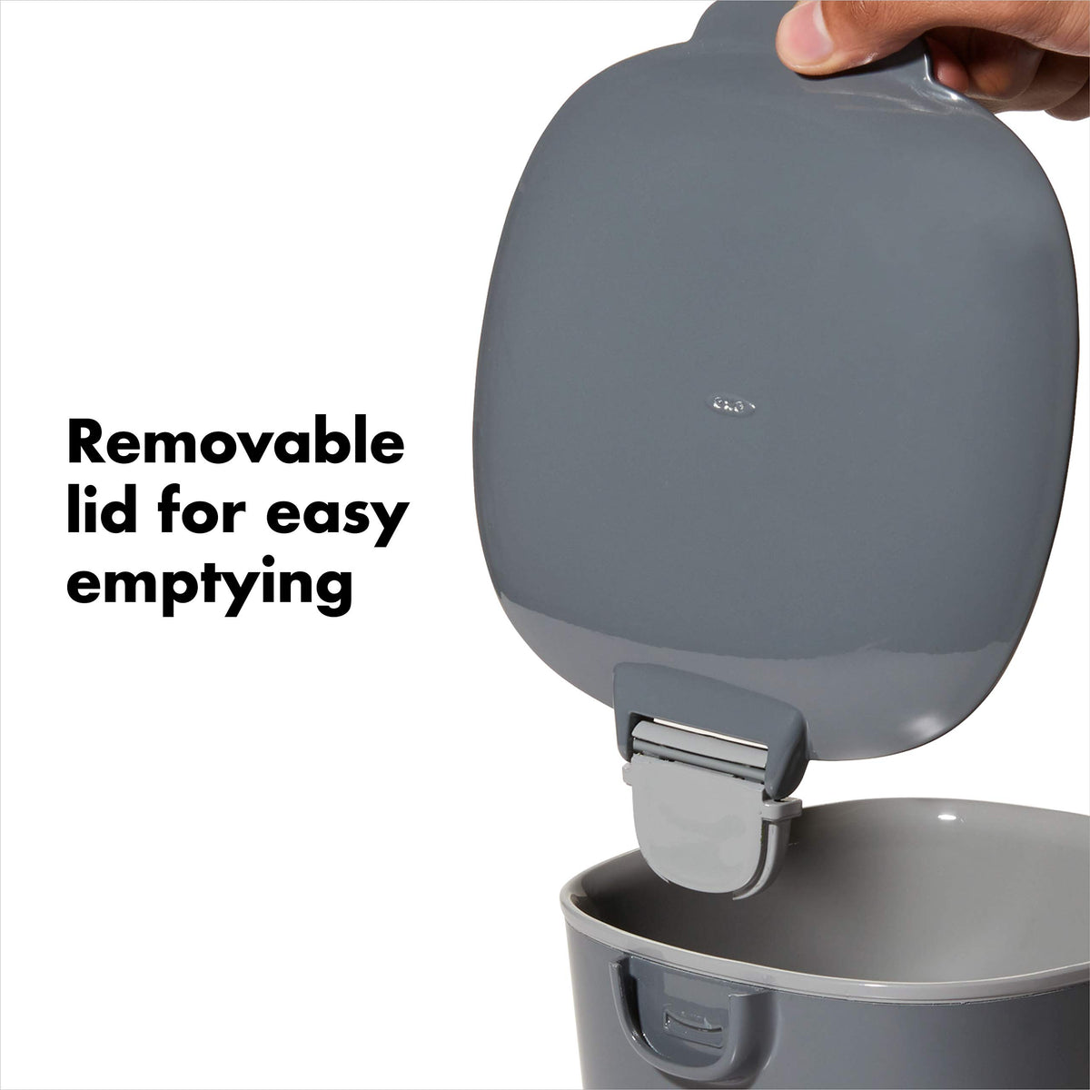 OXO Good Grips Easy-Clean Compost Bin, Charcoal - 0.75 GAL