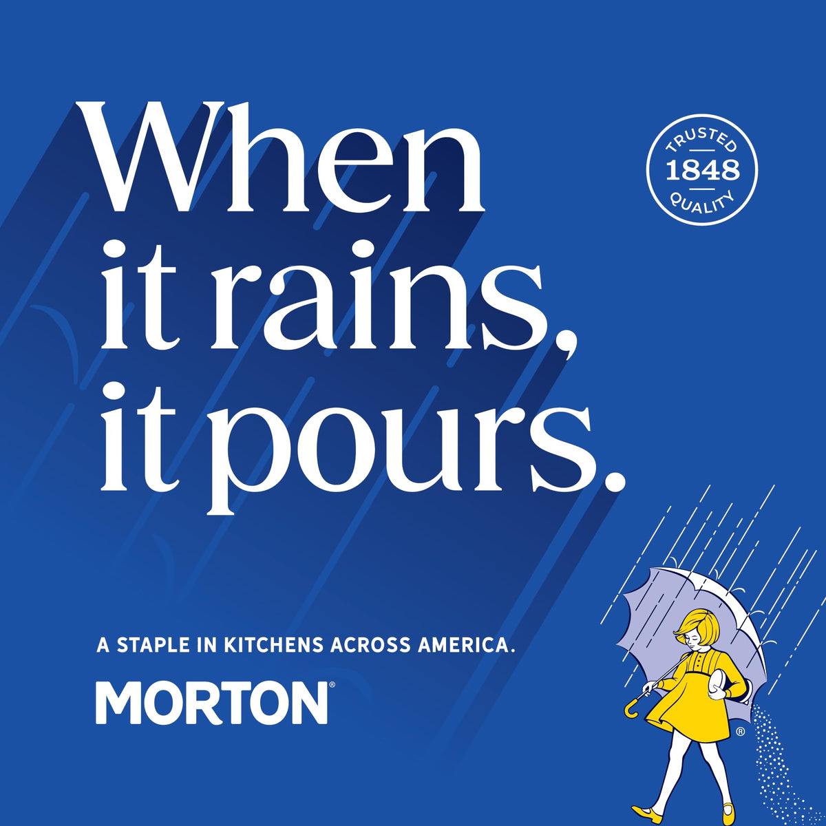 Morton Plain Salt, (26 oz), 2-Pack - All-Purpose, Non-Iodized Salt, Perfect for Cooking & Table Use