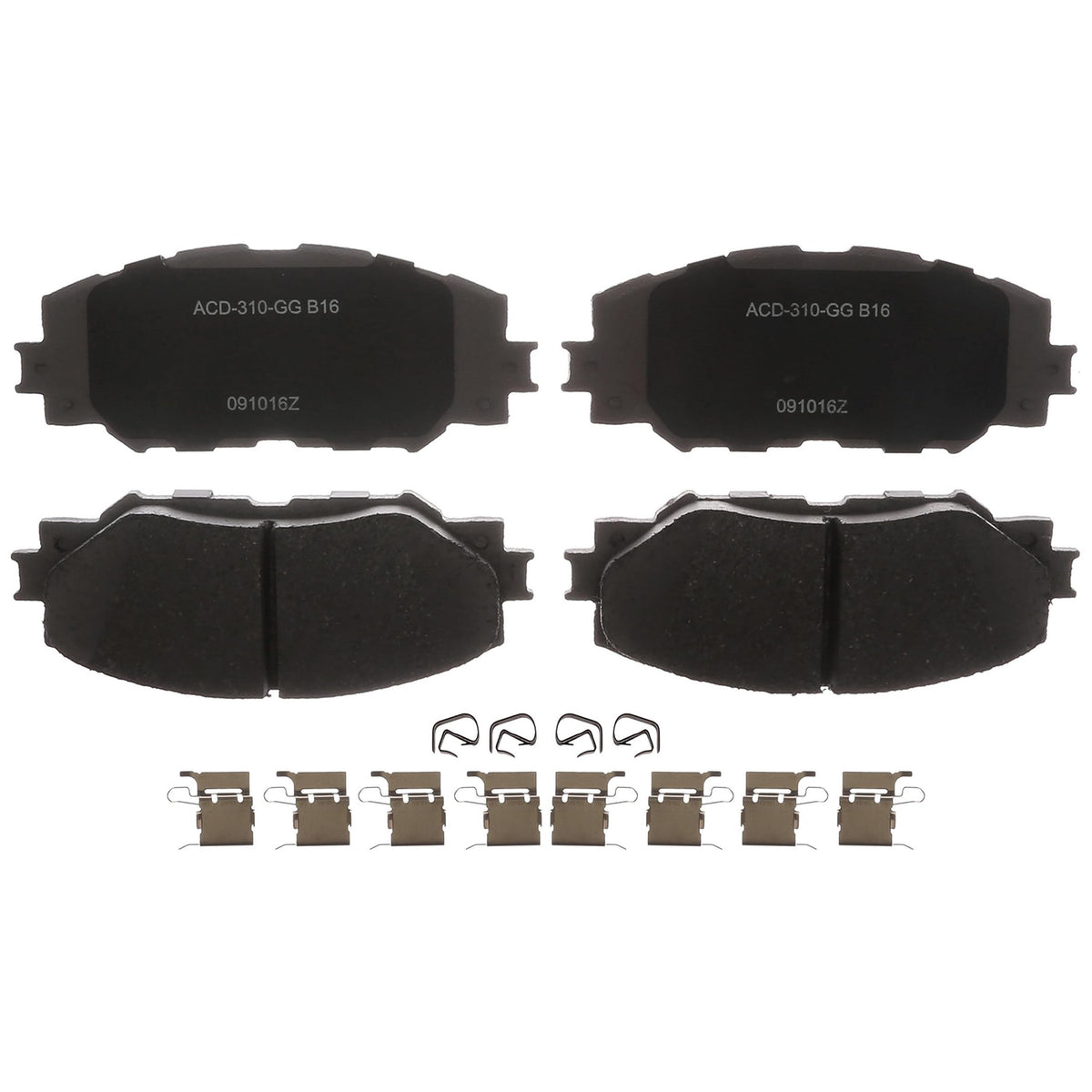 ACDelco Silver 14D1210CHF1 Ceramic Front Disc Brake Pad Set