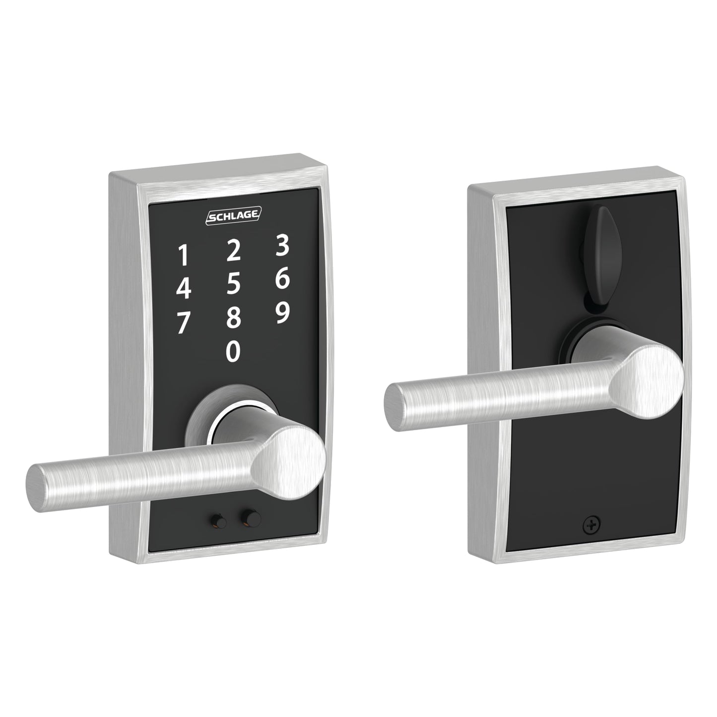 SCHLAGE Touch Century Lock with Broadway Lever (Satin Chrome) FE695 CEN 626 BRW