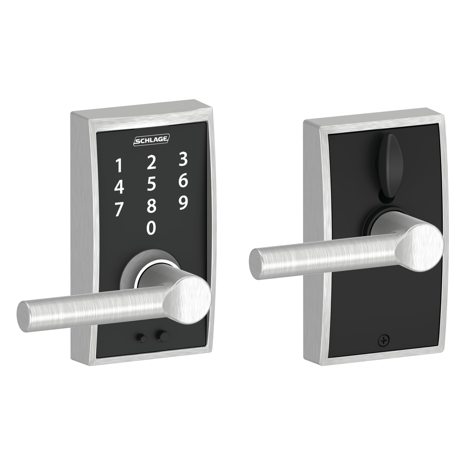 SCHLAGE Touch Century Lock with Broadway Lever (Satin Chrome) FE695 CEN 626 BRW