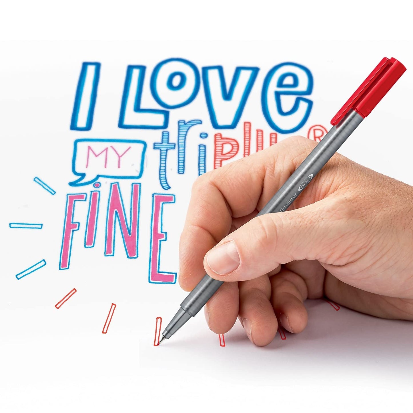 STAEDTLER 334SB10A6 triplus Fineliner Marker, Extra Fine Point, Water-Based, 10 Color Set