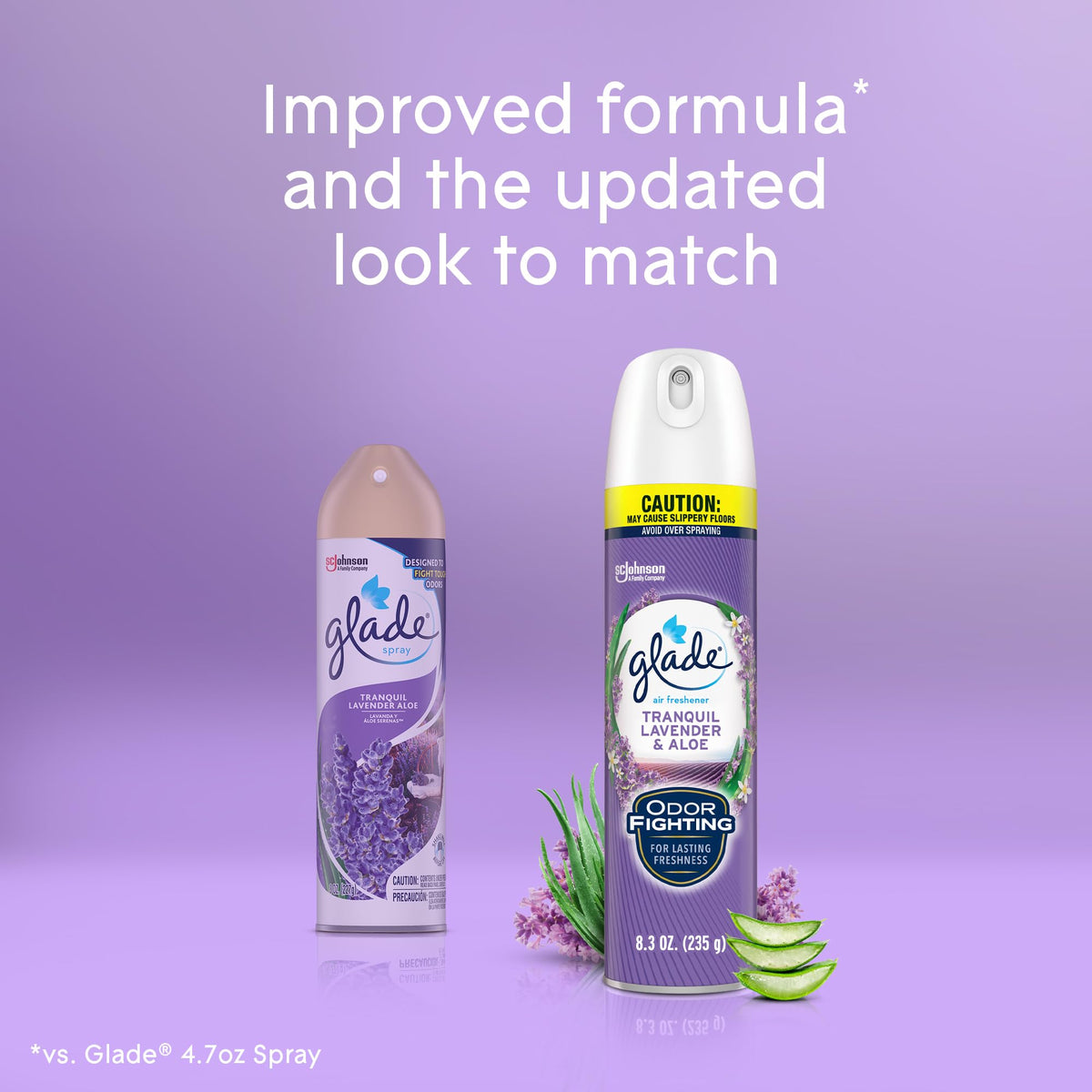 Glade Air Freshener Room Spray, Tranquil Lavender & Aloe, 8.3 oz, 6 Count