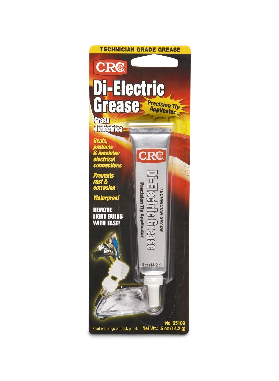 CRC Technician Grade Dielectric Grease 05109 – [Pack of 12] 0.5 Wt. Oz., Non Curing Compound Grease with Precision Tip Applicator