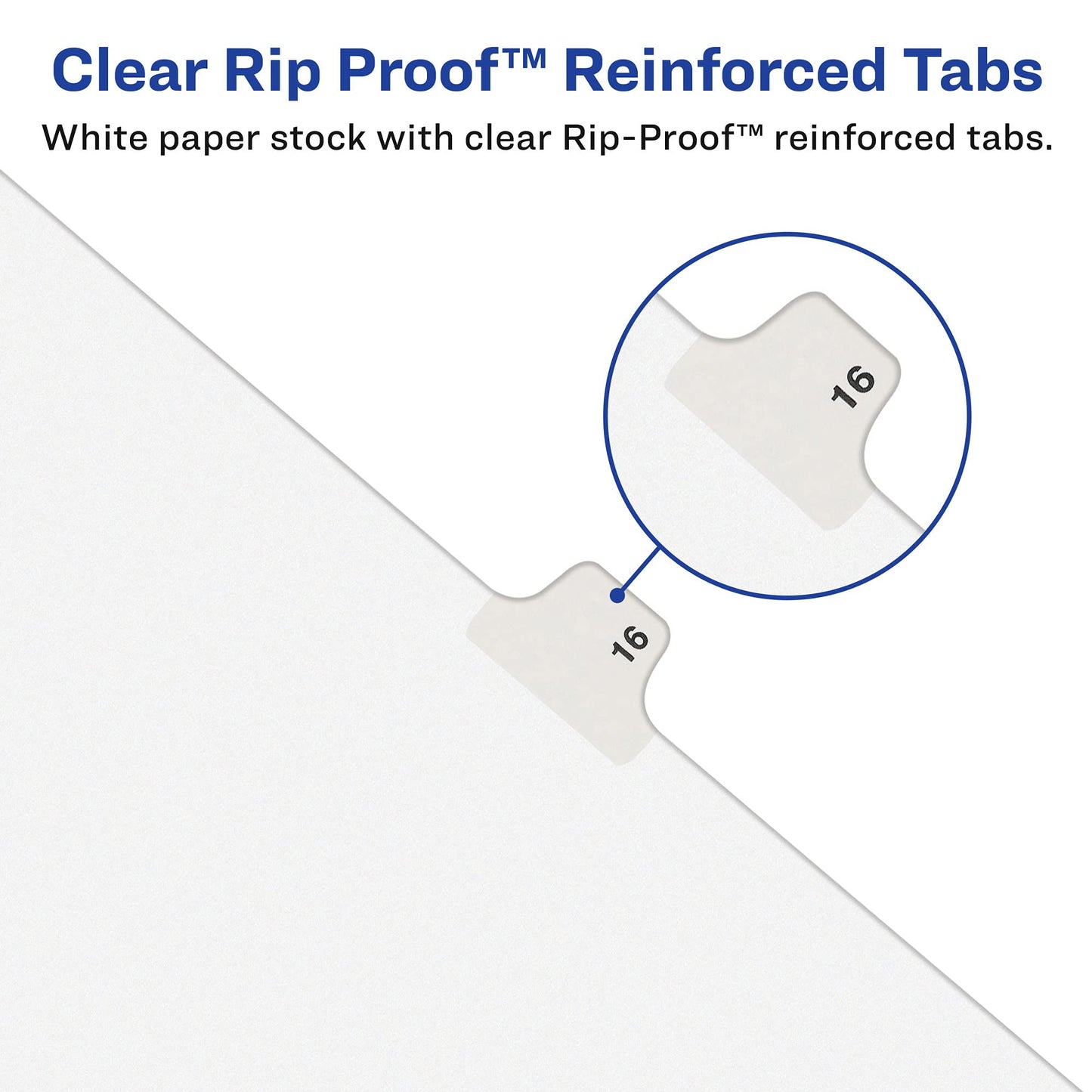Avery 11941 Avery-Style Preprinted Legal Bottom Tab Divider, Exhibit B, Letter, White (Pack of 25)
