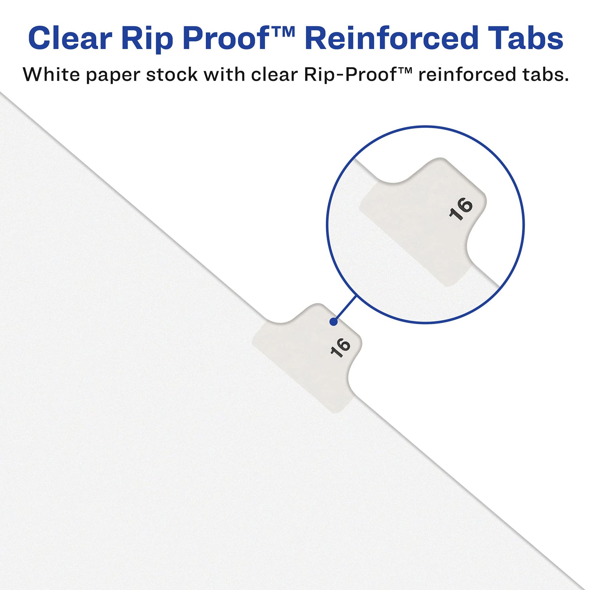 Avery 11941 Avery-Style Preprinted Legal Bottom Tab Divider, Exhibit B, Letter, White (Pack of 25)