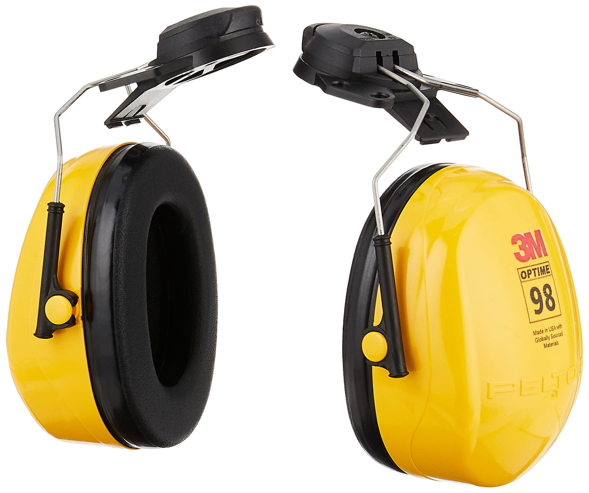 3M Helmet Attachable, Medium, Yellow, 1 Count (Pack of 1)
