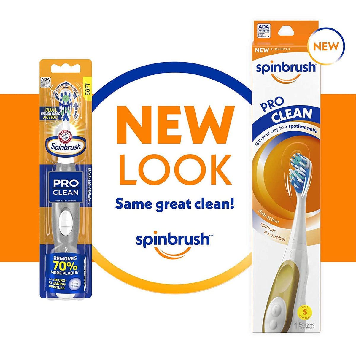 Arm & Hammer SpinBrush Pro-Clean Replacement Brush Heads, Medium 2 ea