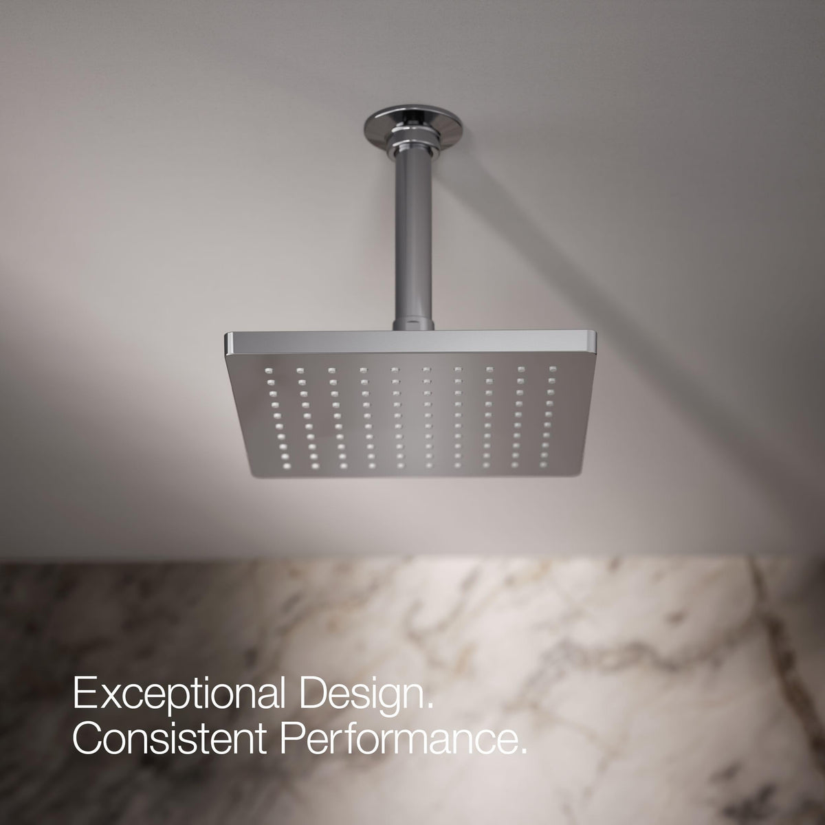 Kohler 26148-G-CP Honesty® 8" single-function rainhead, 1.75 gpm, Polished Chrome