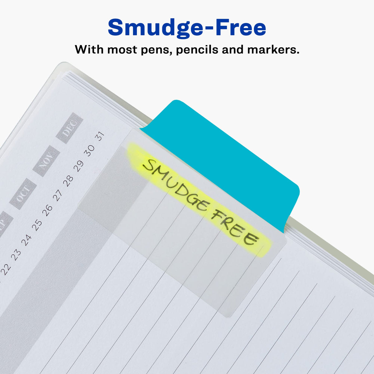 Avery Multiuse Ultra Tabs, 2" x 1.5", 2-Side Writable, Red/Blue/Green, 48 Repositionable Tabs (74757)