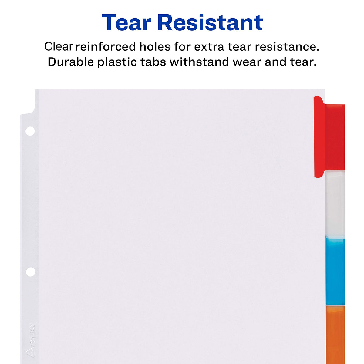 Avery Big Tab Insertable Extra Wide Dividers, 8 Multicolor Tabs, 1 Set (11222)