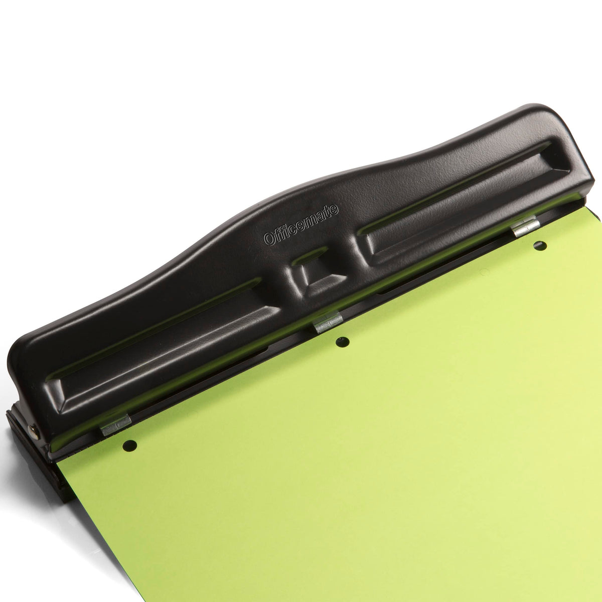 Officemate Adjustable Three Hole Punch, 11 Sheet Capacity, Black (90095)