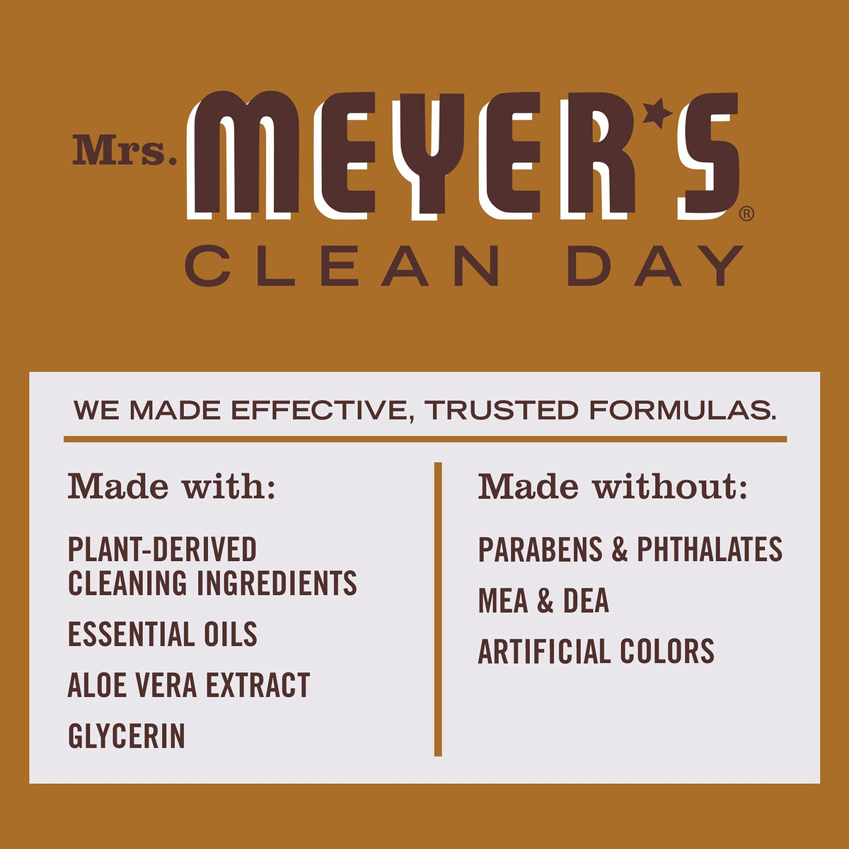 MRS. MEYER'S CLEAN DAY Dish Soap Acorn Spice, 16 Fl Oz