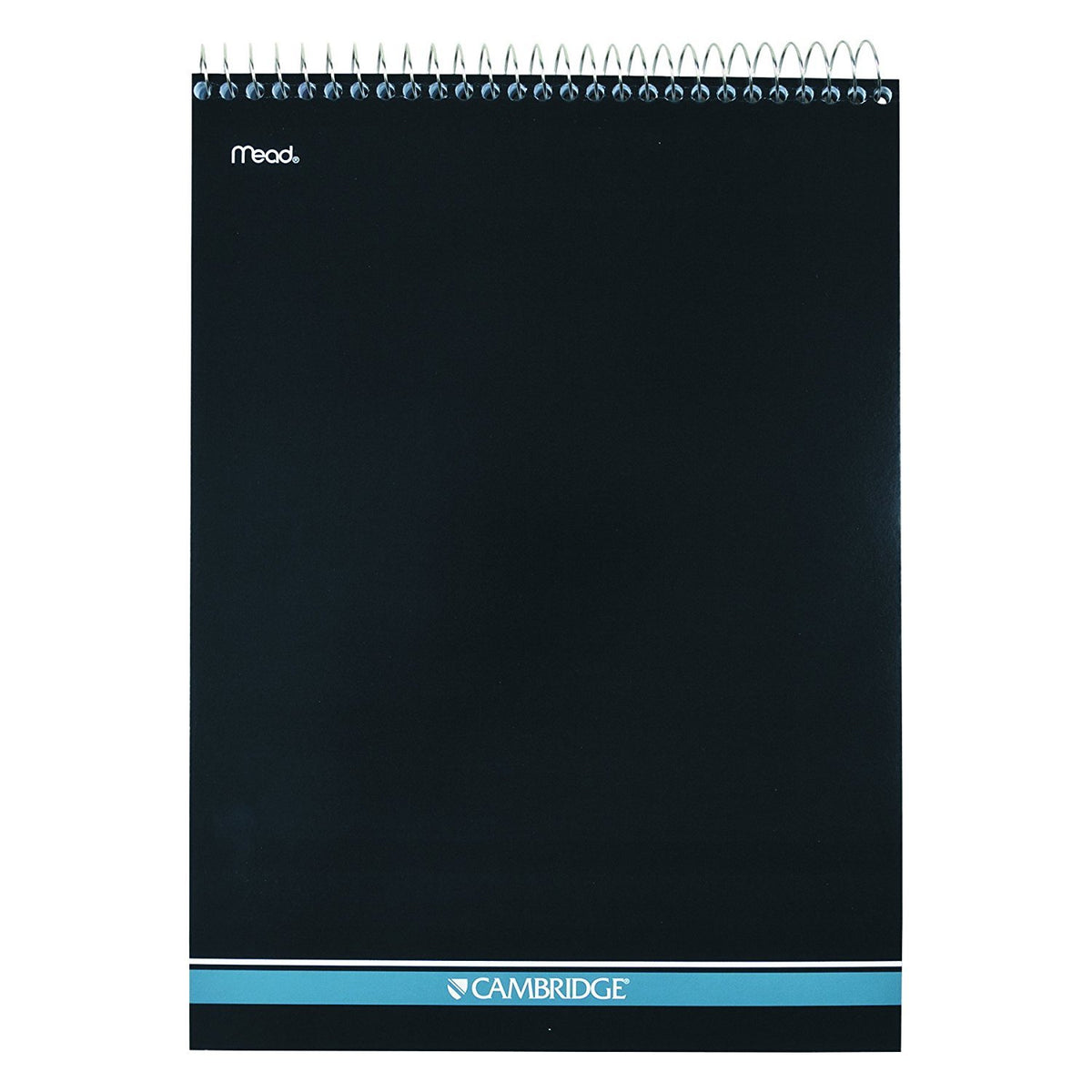 Mead Cambridge Notebook, Wirebound Notepad, Stiff-Back, 8.5 x 11 inches, White, 6 Pack (59882)