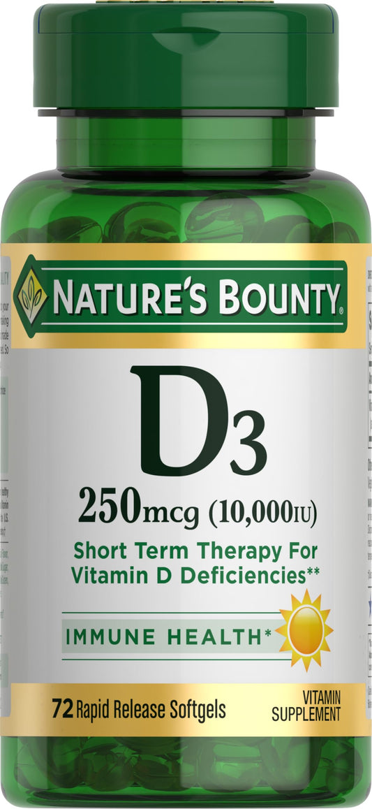Nature's Bounty #5873 Vit D3 Sftgel 72 ct product image 1