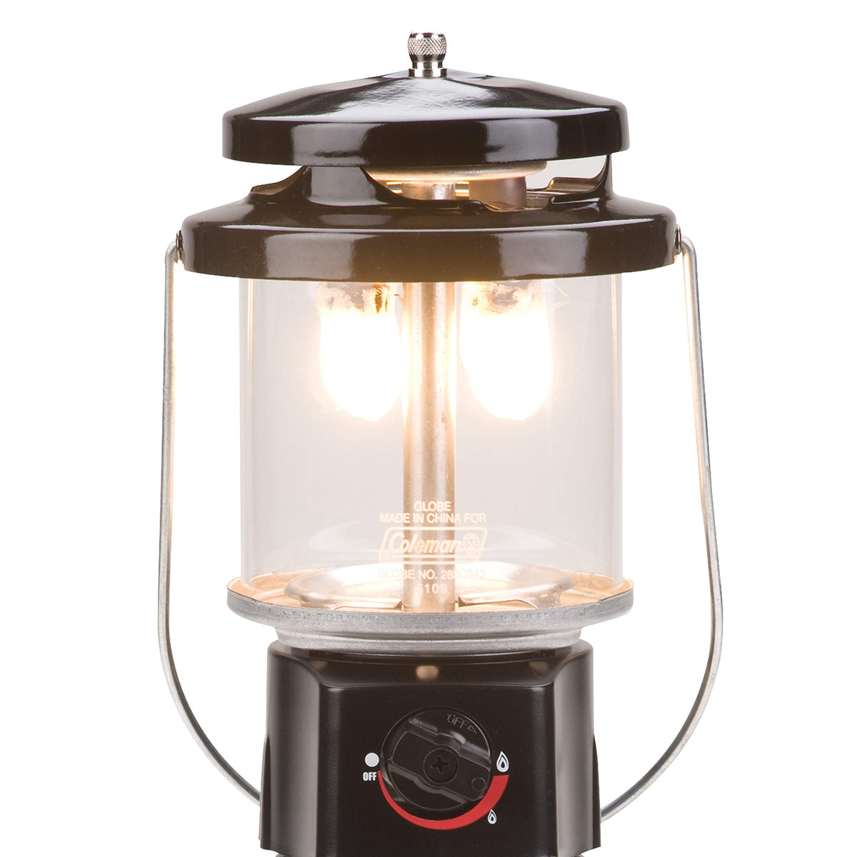 Coleman 1000L Deluxe Propane Lantern, Gas Lamp with Adjustable Brightness, Pressure Control, Carry Handle & Mantles Included, Great for Camping, Hunting, Power Outage & More