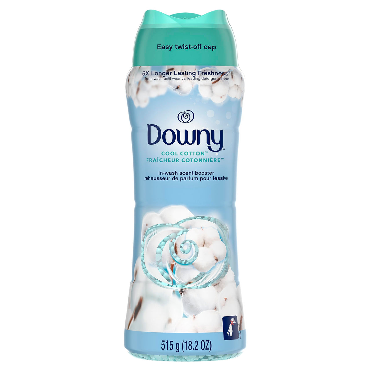 Downy In-Wash Laundry Scent Booster Beads, Cool Cotton, 18.2 oz