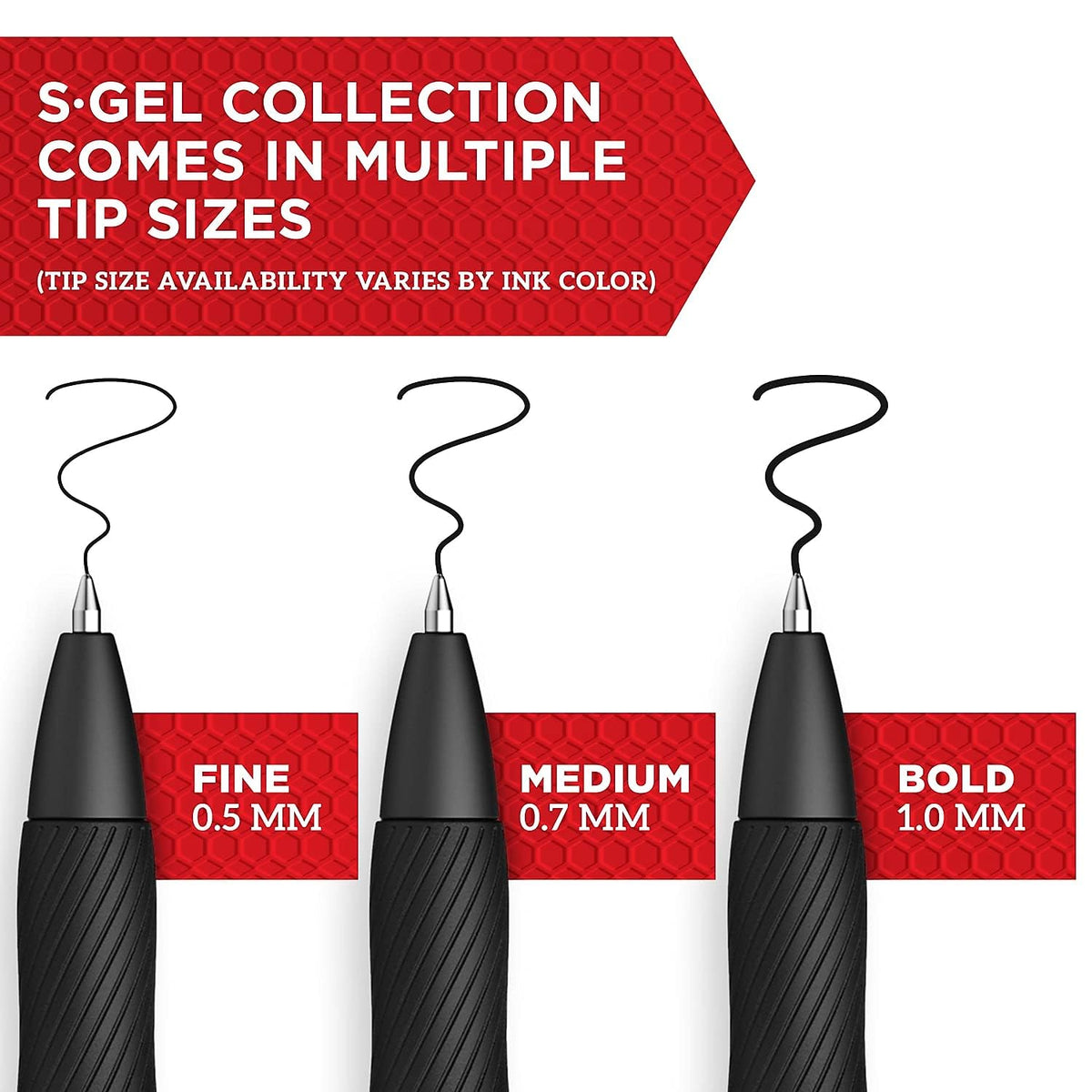 Sharpie S-Gel Gel Pens Drawing Pens Gel Ink For Journaling Writing Coloring Medium Point (0.7Mm) Black Ink Pen 36 Count