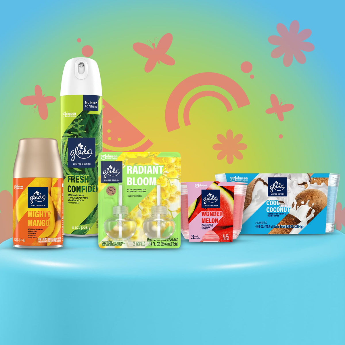 Glade Automatic Spray Refill, Mighty Mango, Scented Air Freshener for Home and Bathroom, 6.2 Oz