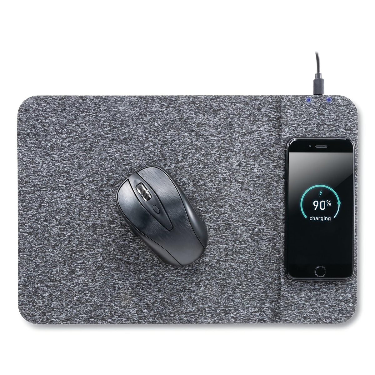 Allsop ALS32192 Powertrack Wireless Charging Mousepad, Black