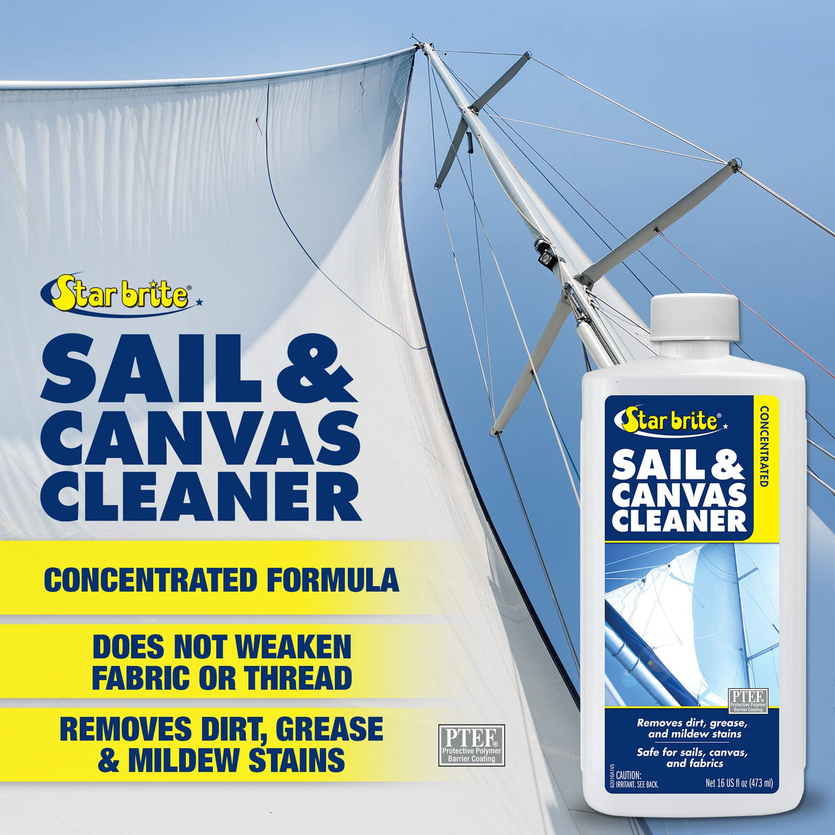 STAR BRITE Sail & Canvas Cleaner Concentrated Formula - 16 OZ (082016)