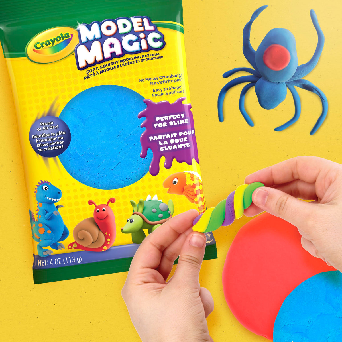 Crayola Model Magic Modeling Compound, Blue, 4 oz. Pouch