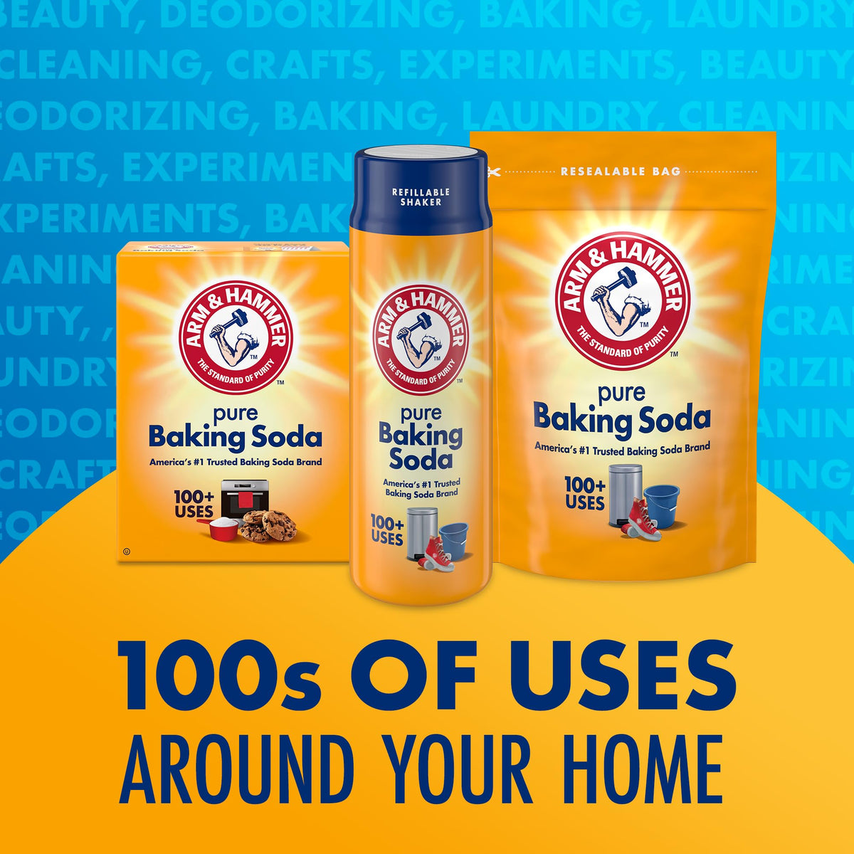 Arm & Hammer Pure Baking Soda Shaker - 12 Oz - (Pack of 6)