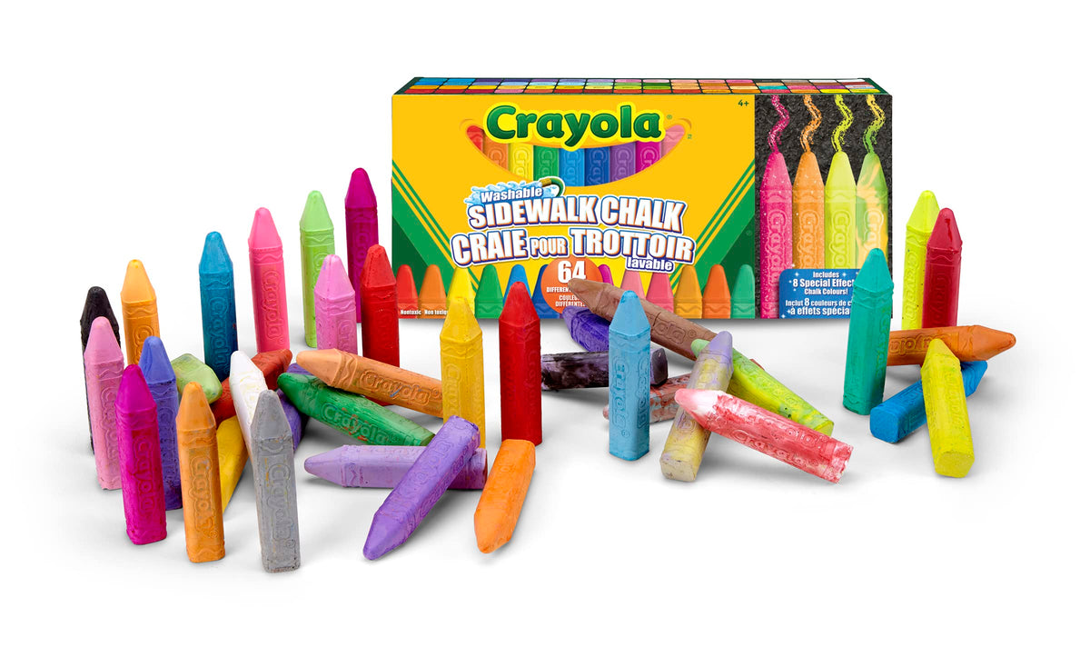Crayola Washable Sidewalk Chalk - Ultimate 64 Pack