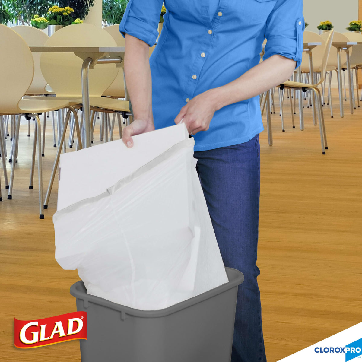 CloroxPro Glad ForceFlex 13 Gallon Tall Kitchen Drawstring Trash Bags, 100 Count (Package May Vary)