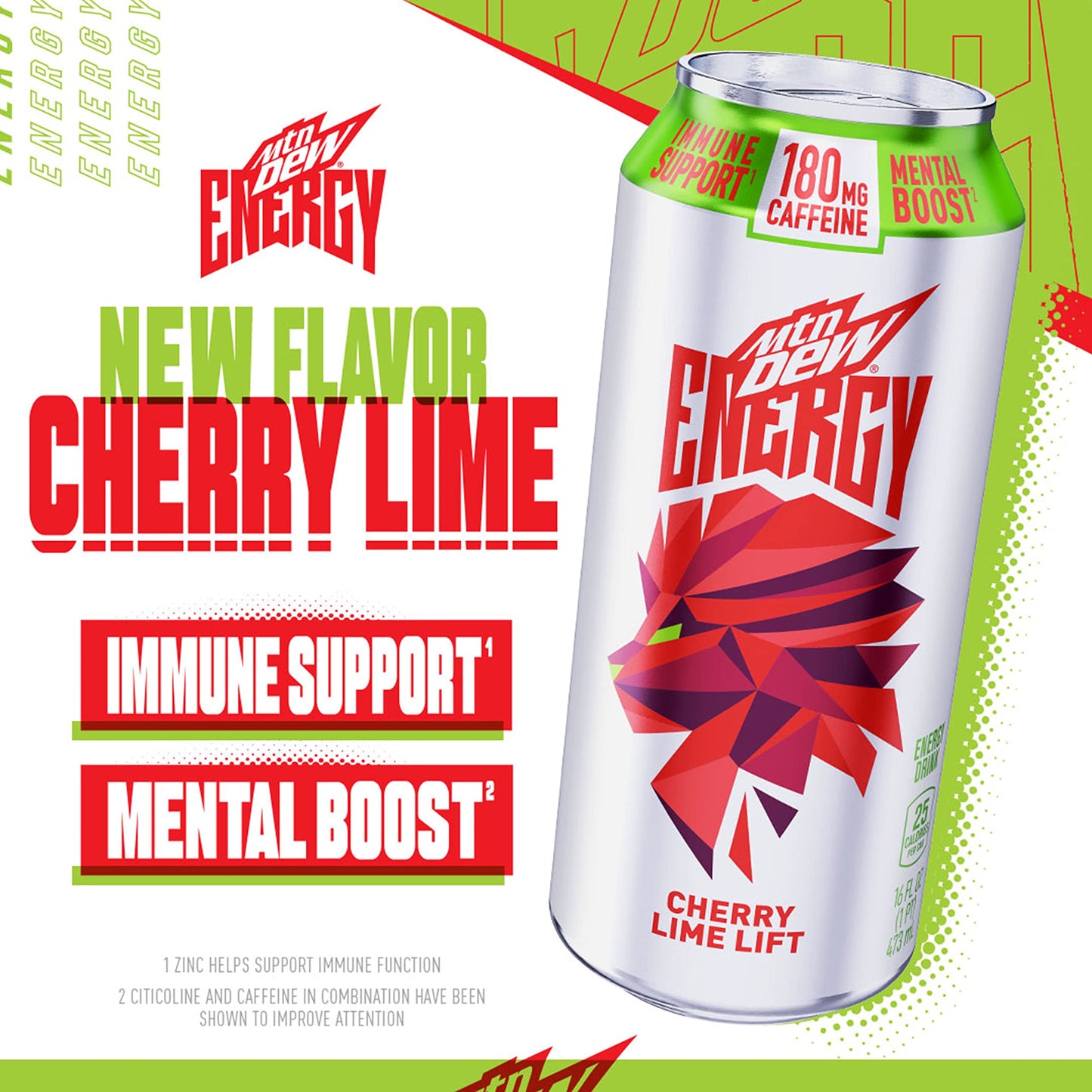 MTN DEW ENERGY 6 Flavor Variety Pack, 16 Fl Oz (Pack of 12) (Packaging May Vary)