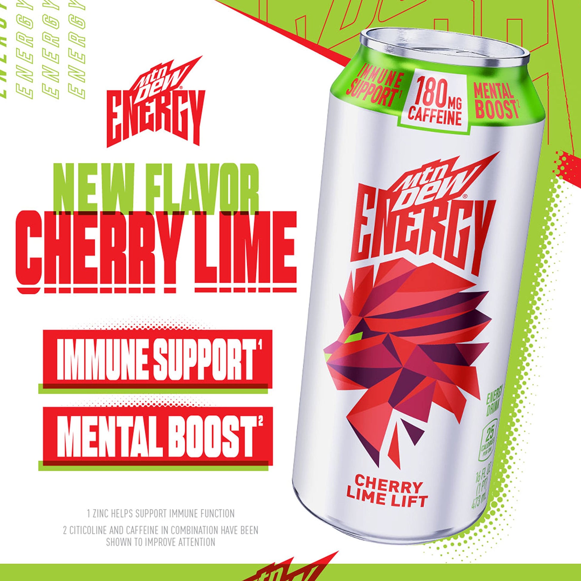 MTN DEW ENERGY 6 Flavor Variety Pack, 16 Fl Oz (Pack of 12) (Packaging May Vary)