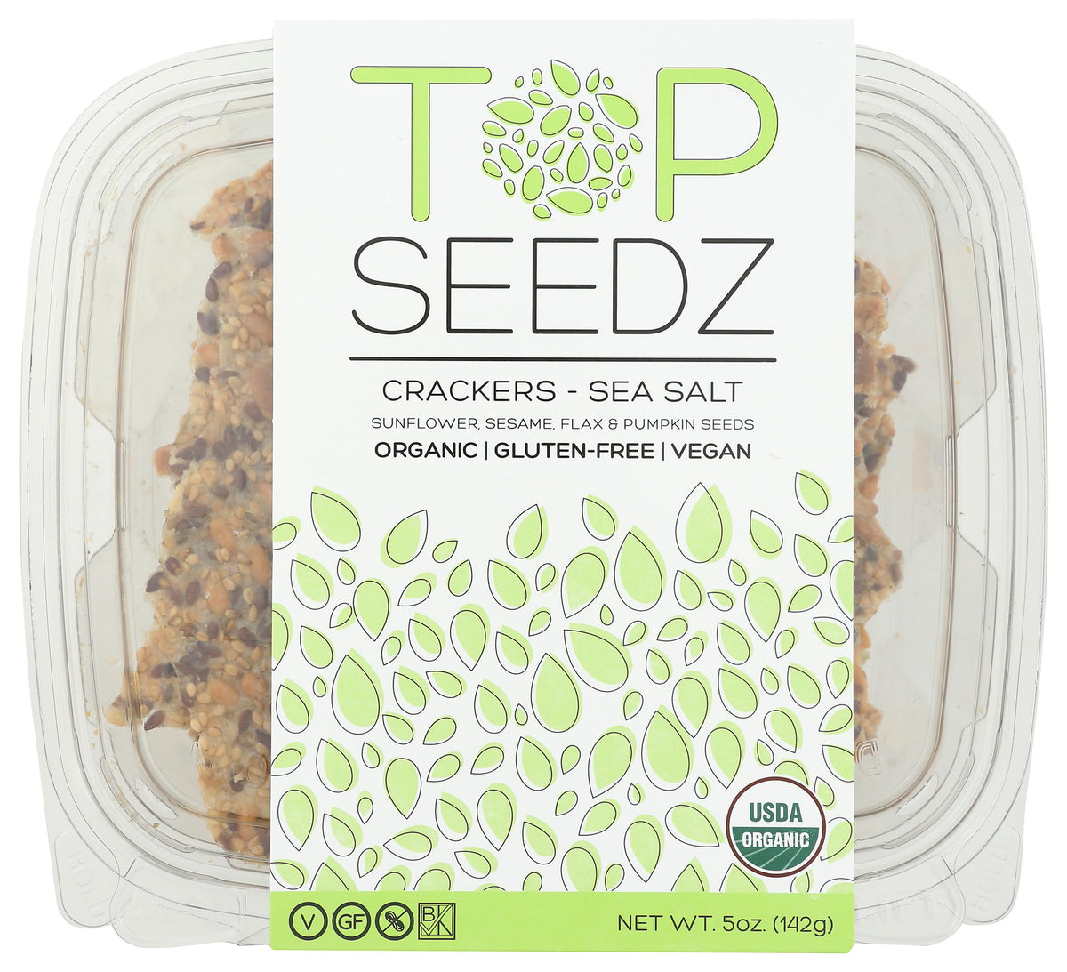 Top Seedz Organic Sea Salt Crackers, 5 oz