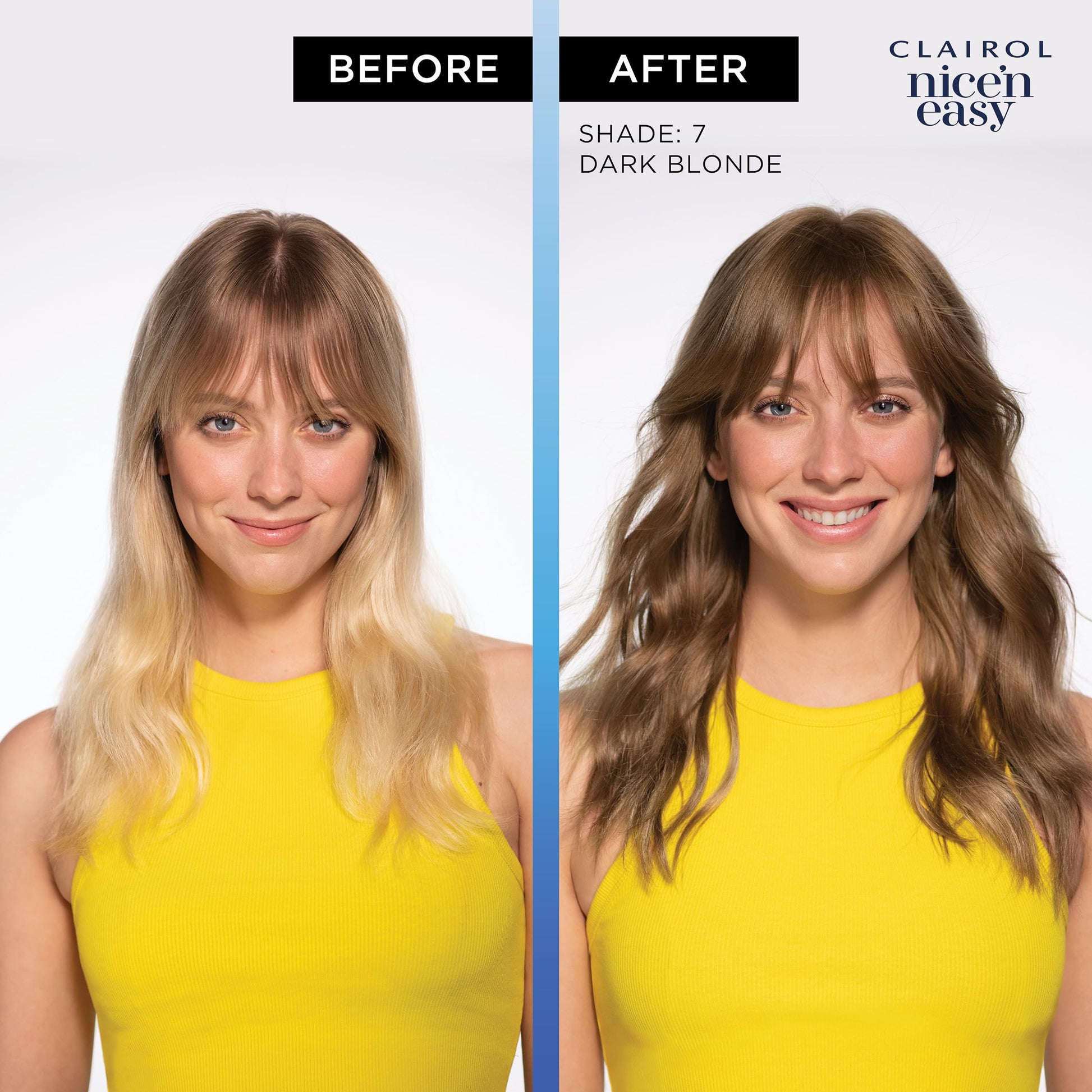 Clairol Nice'n Easy Permanent Hair Dye, 6.5G Lightest Golden Brown Hair Color, Pack of 3