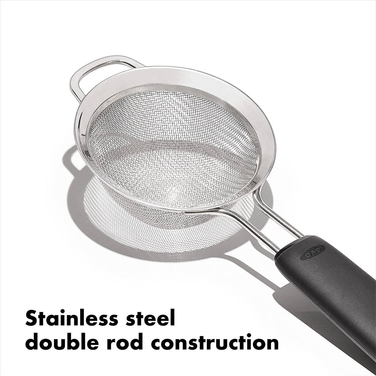 OXO Good Grips 3-Inch Mini Strainer, Multicolor, Black
