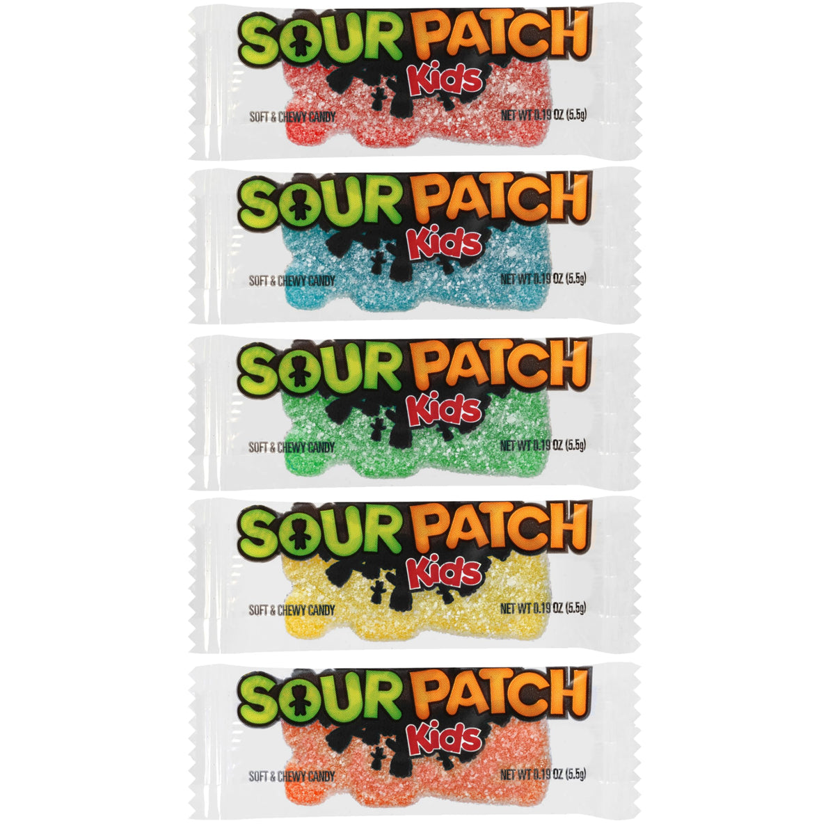 SOUR PATCH KIDS Big Kids Individually Wrapped Soft & Chewy Candy, Bulk Candy, 240 Count Box