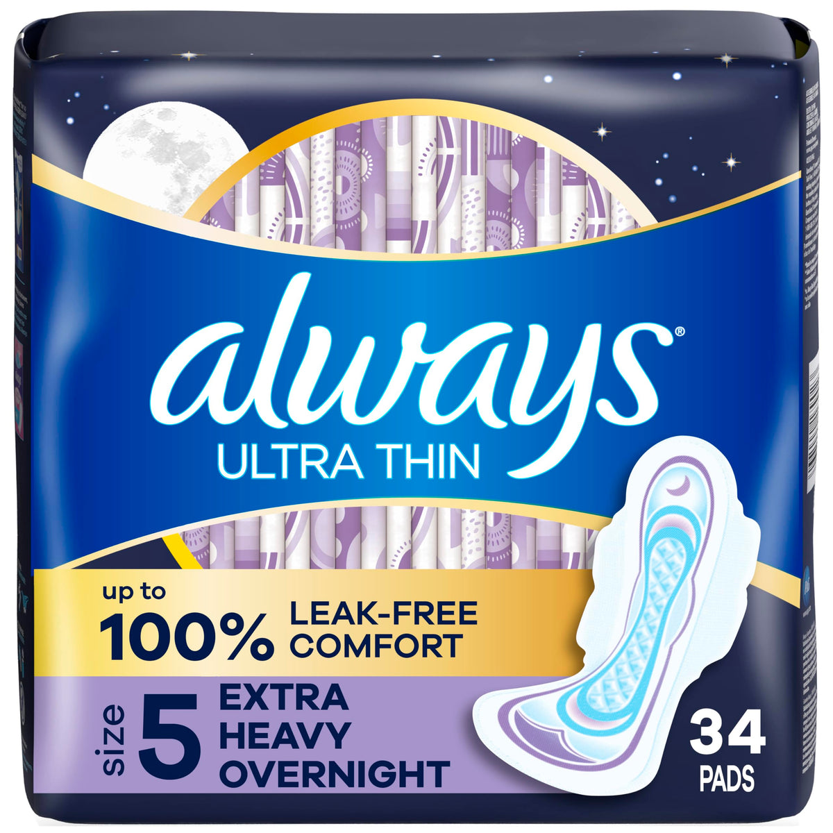 Always Ultra Thin Size 5, 34ct
