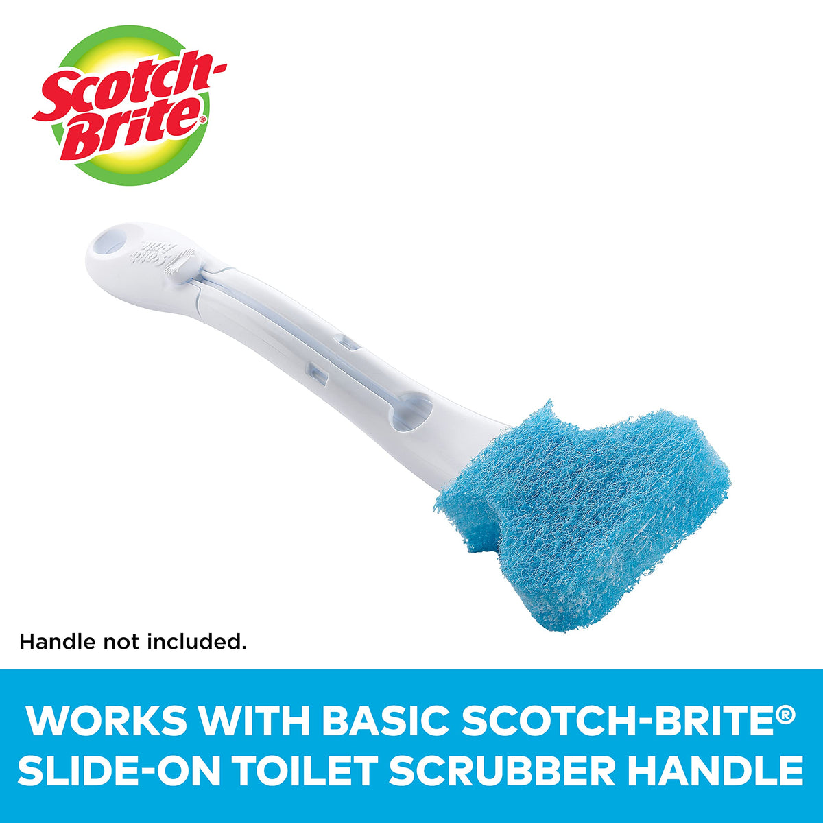Scotch-Brite Basic Disposable Toilet Bowl Scrubber, 18 Refills