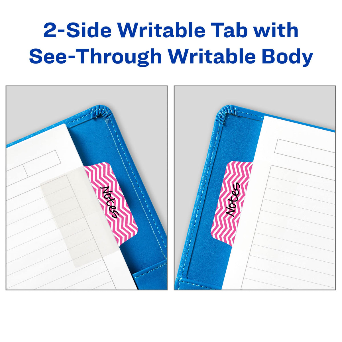 Avery Multiuse Ultra Tabs, 2" x 1.5", 2-Side Writable, Assorted Designs, 24 Repositionable Tabs (74774)
