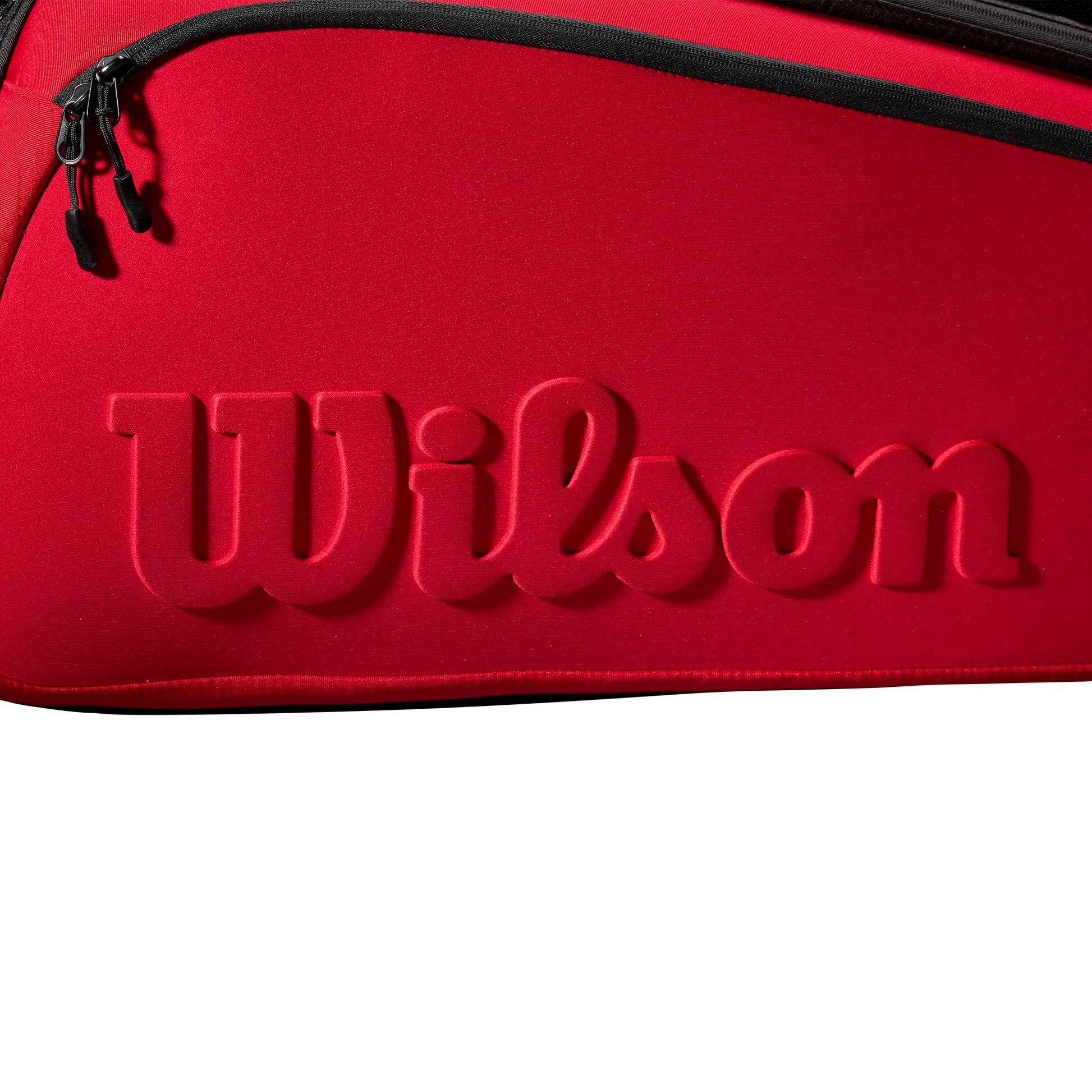 WILSON Clash V2 Super Tour Tennis Racket Bag - Red/Black, Holds up to 15 Rackets