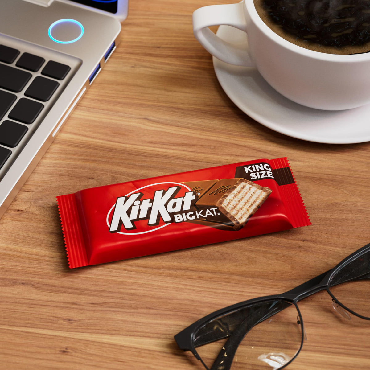 KIT KAT BIG KAT Milk Chocolate Wafer King Size, Candy Bars, 3 oz (16 Count)