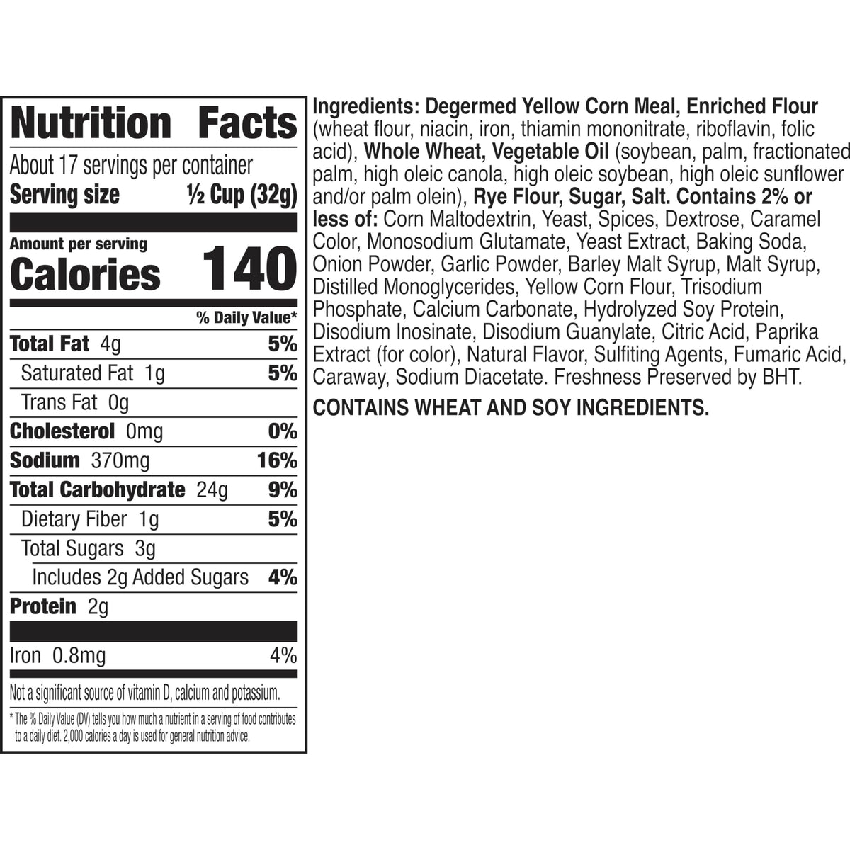Chex Mix Traditional Original Recipe Snack Mix, Snacks, Tub, 20 oz